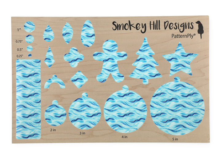 PatternPly® Full Coverage Blue Watercolor Waves MICRO