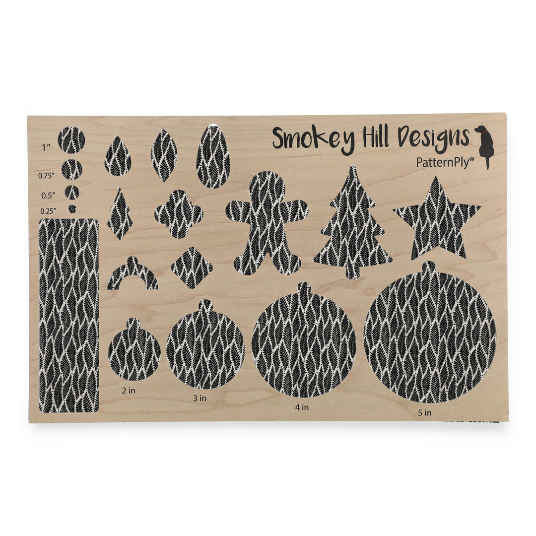 PatternPly® Full Coverage Black Drifting Ferns