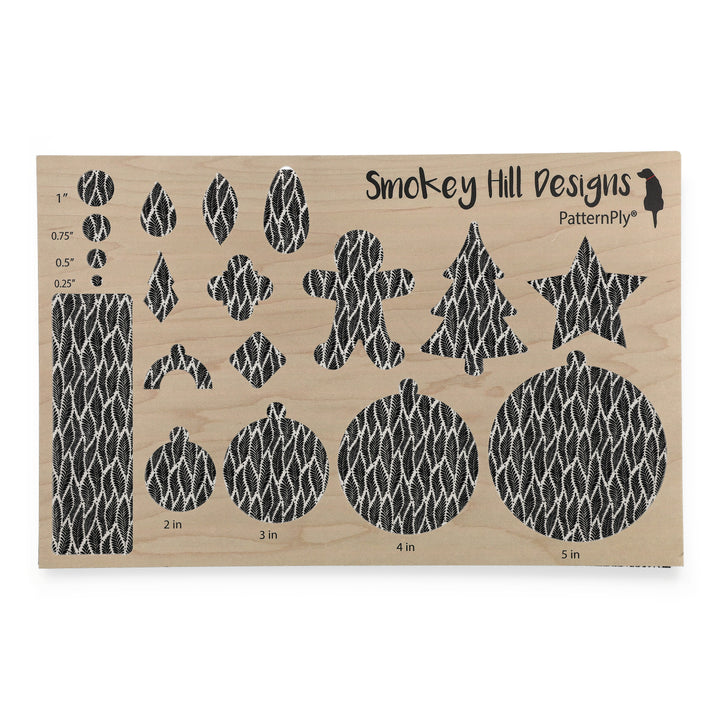 PatternPly® Full Coverage Black Drifting Ferns