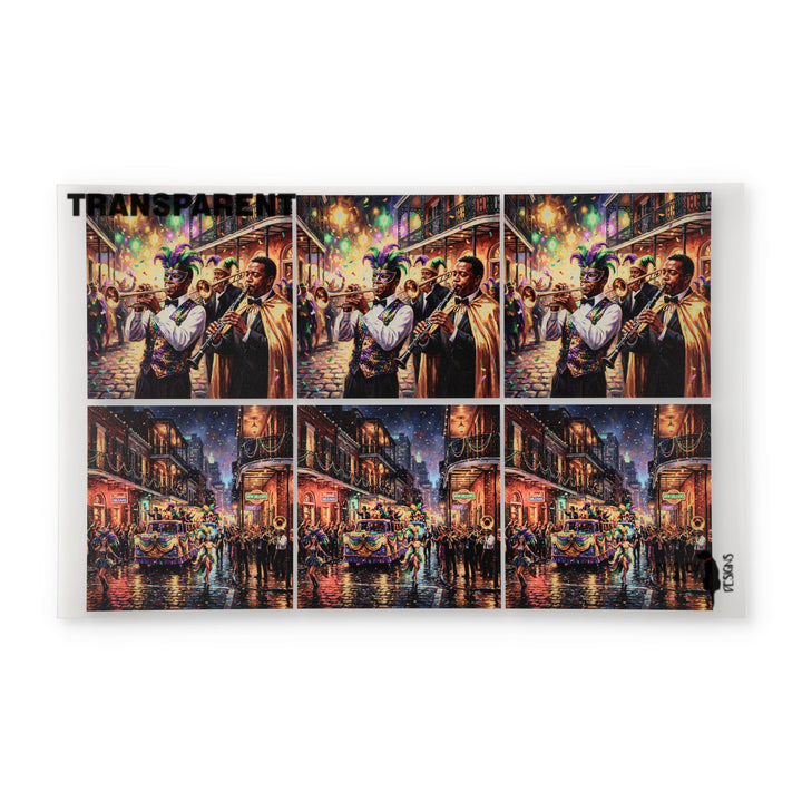 PatternPly® Transparent Mardi Gras Parade Large