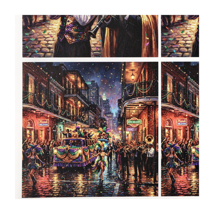 PatternPly® Transparent Mardi Gras Parade Large