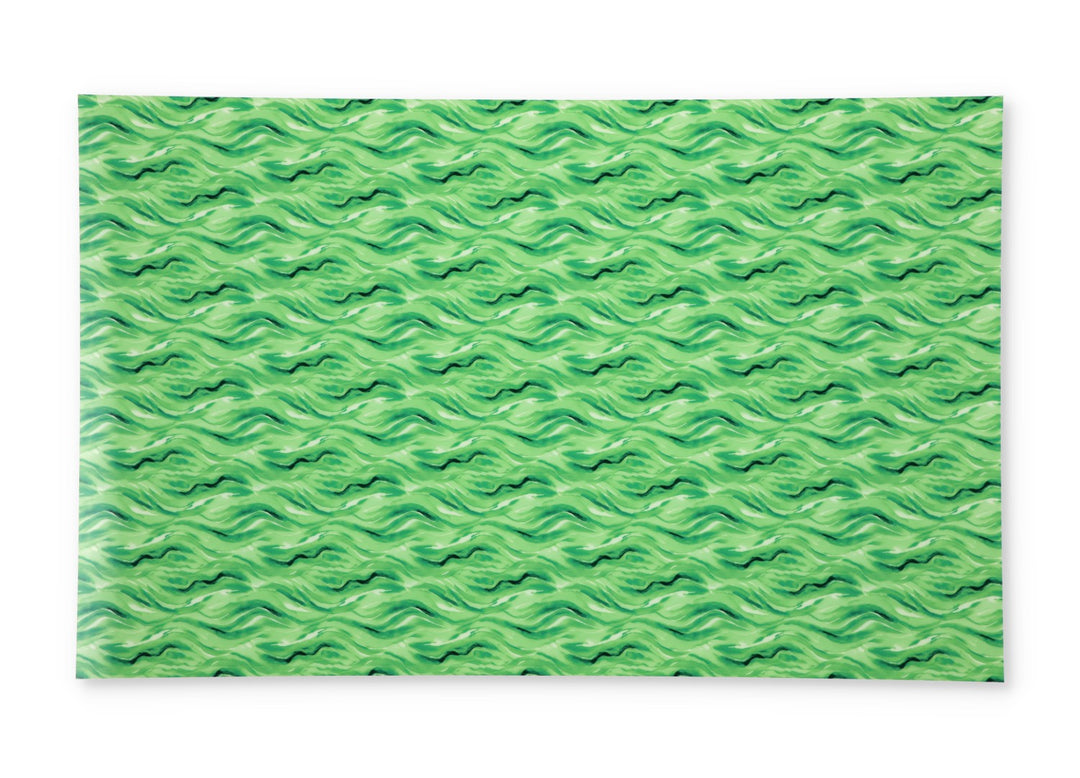 PatternPly® Full Coverage Green Watercolor Waves MICRO