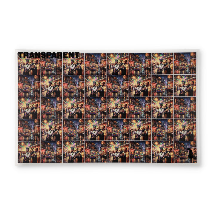 PatternPly® Transparent Mardi Gras Parade Extra Small