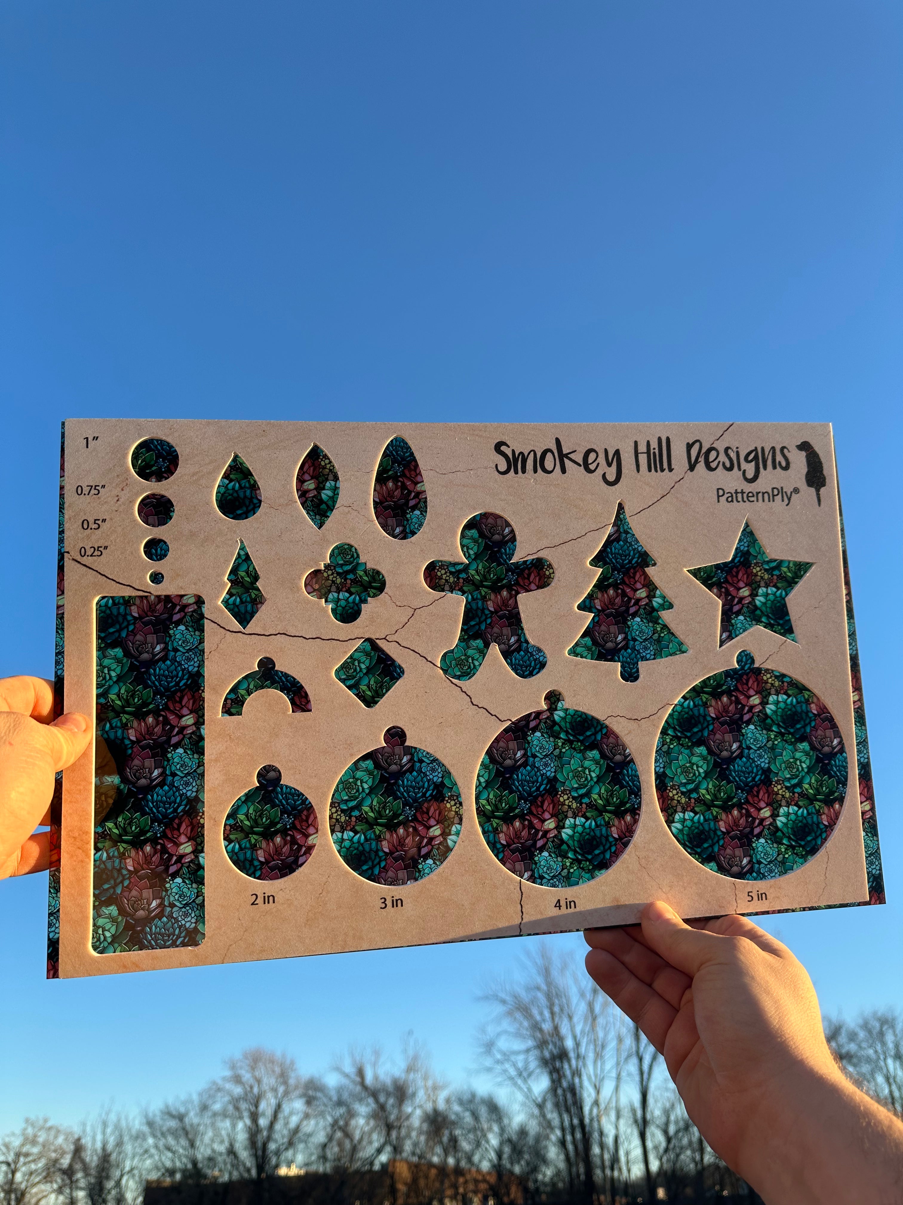 PatternPly® Transparent Succulent Stained Glass product photo 2