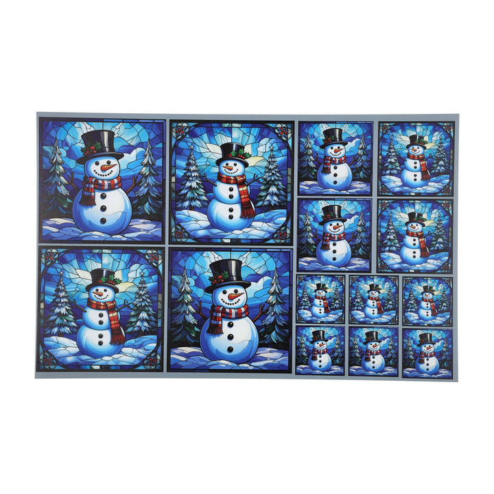 PatternPly® Full Coverage Jolly Snowmen 3 sizes