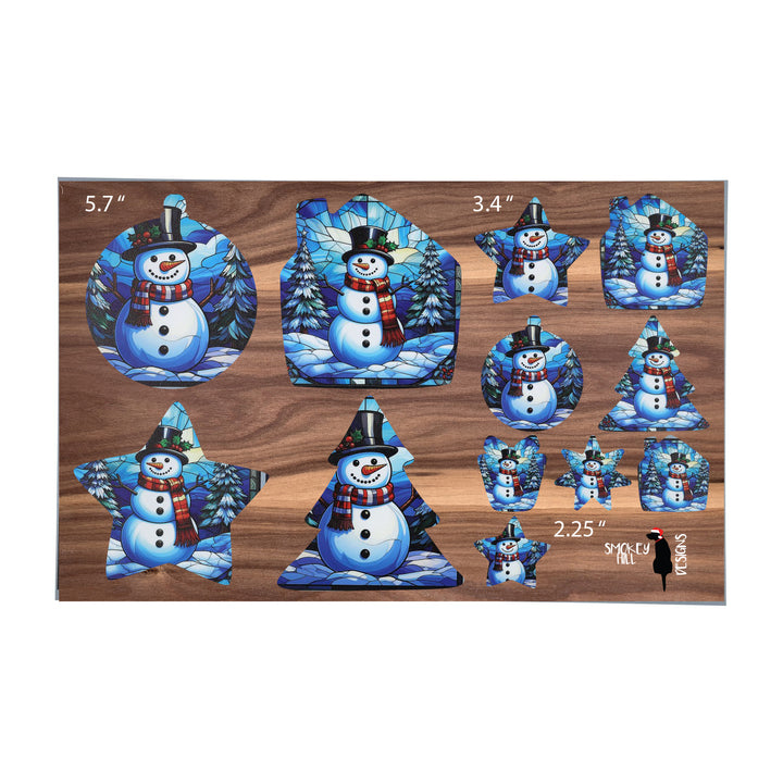 PatternPly® Full Coverage Jolly Snowmen 3 sizes