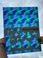 PatternPly® 19x24" Transparent Northern Lights Blur Original Scale product photo 2
