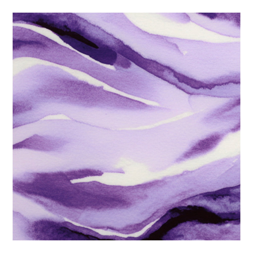 PatternPly® Full Coverage Purple Watercolor Waves sheet showing the pattern