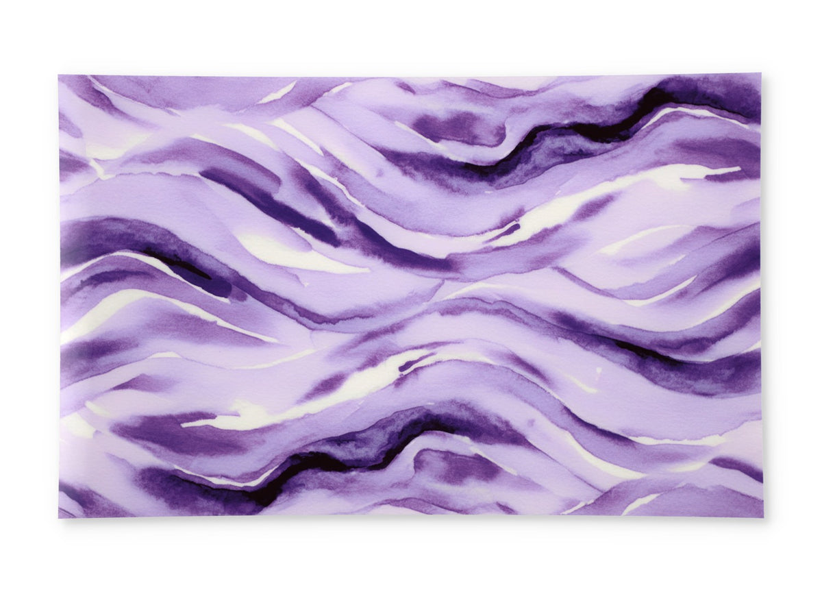 PatternPly® Full Coverage Purple Watercolor Waves product photo 2