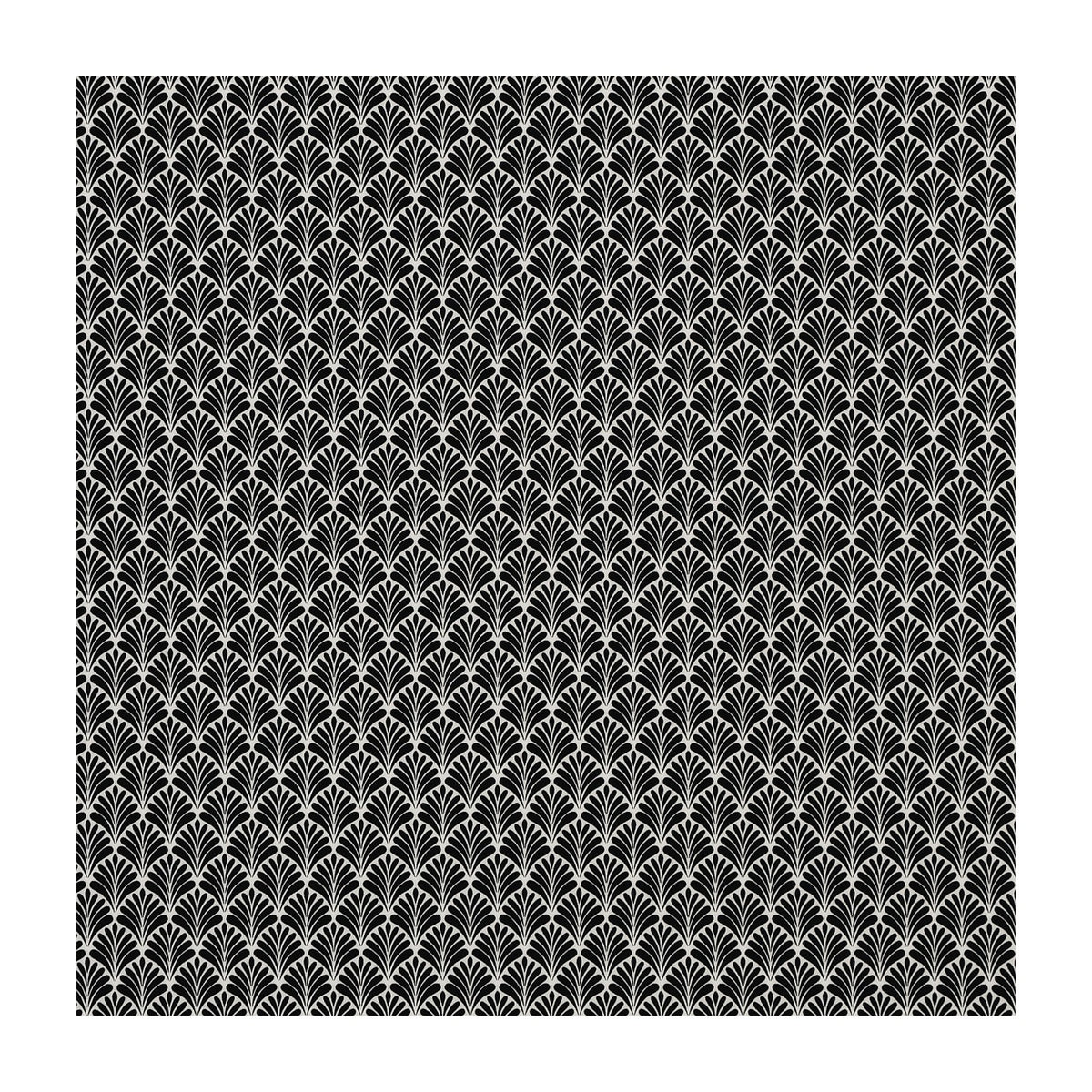 PatternPly® Full Coverage Black Fanfare sheet showing the pattern