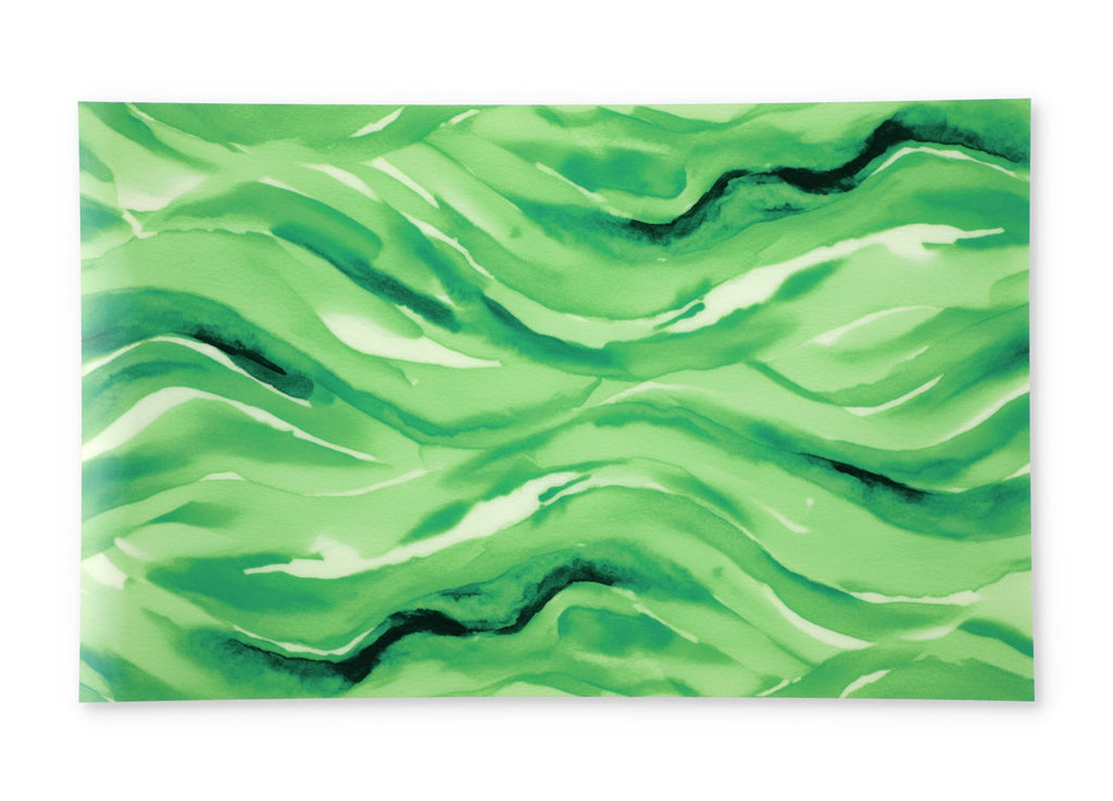 PatternPly® Full Coverage Green Watercolor Waves product photo 2