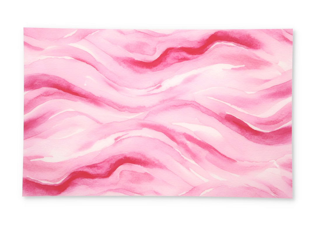 Pink Well Pattern PatternPly® Full Coverage Pink Watercolor Waves – Smokey Hill Designs