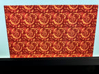 PatternPly® Transparent Maroon and Bronze Tie Dye sheet showing the pattern