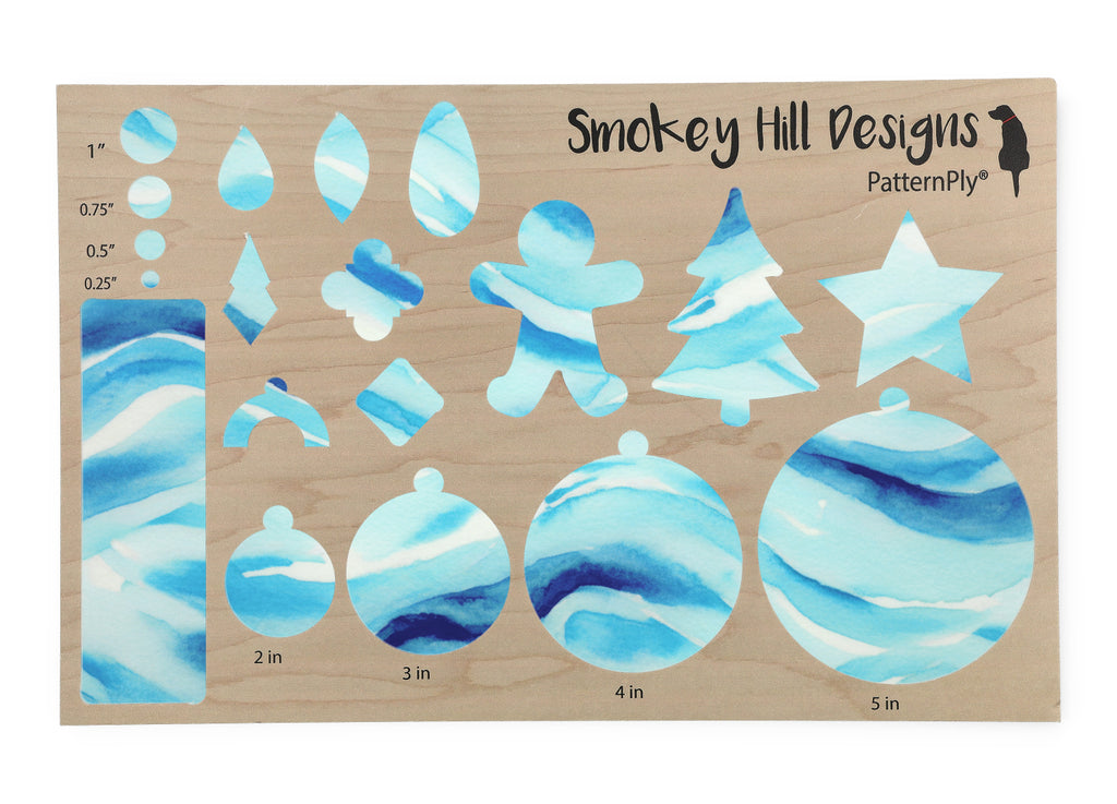 PatternPly® Full Coverage Blue Watercolor Waves product photo 3
