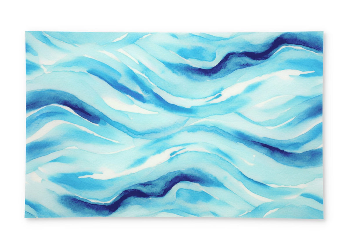 PatternPly® Full Coverage Blue Watercolor Waves product photo 2
