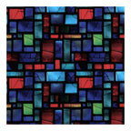 PatternPly® Full Coverage Stained Glass Squares and Rectangles sheet showing the pattern