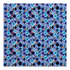 PatternPly® Full Coverage Purple and Blue Cross Floral sheet showing the pattern