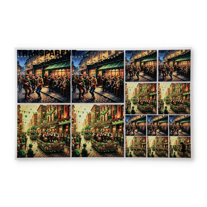 PatternPly® Transparent St Patricks Festivities 3 sizes