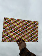 PatternPly® Transparent Maryland Flag Stained Glass sheet showing the pattern