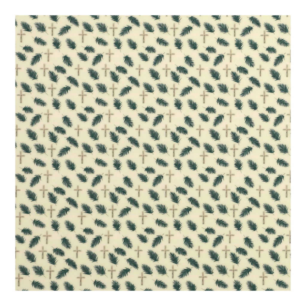 PatternPly® Full Coverage Palm Crosses sheet showing the pattern