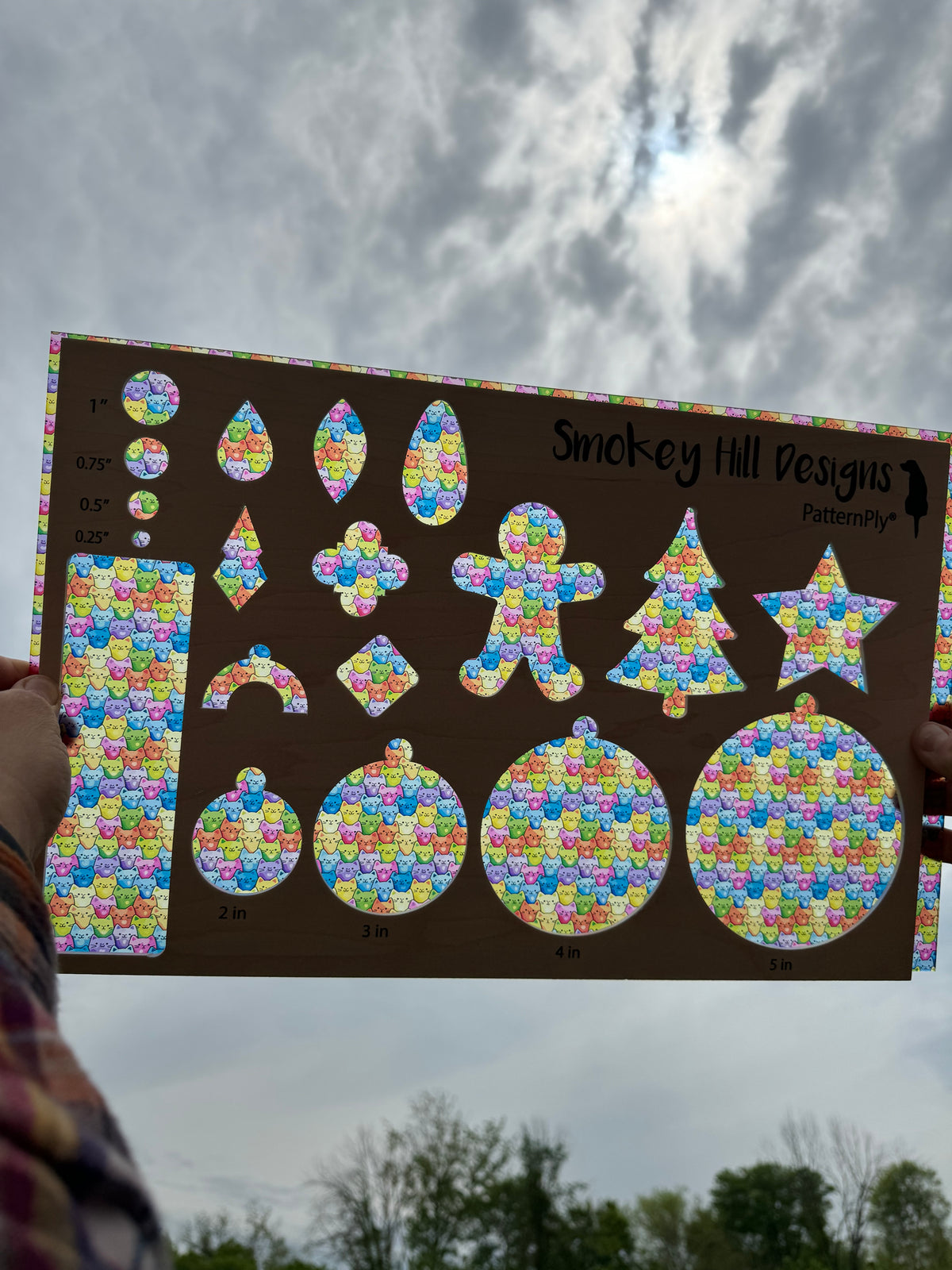 PatternPly® Transparent Micro Rainbow Cats product photo 2