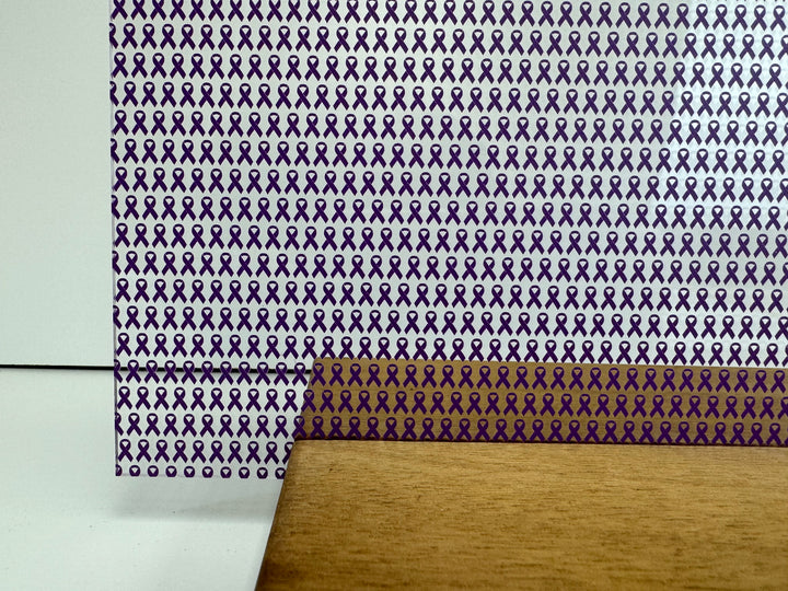 PatternPly® Scattered Mini Purple Ribbons