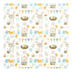 PatternPly® Scattered Bunnies in Baskets sheet showing the pattern
