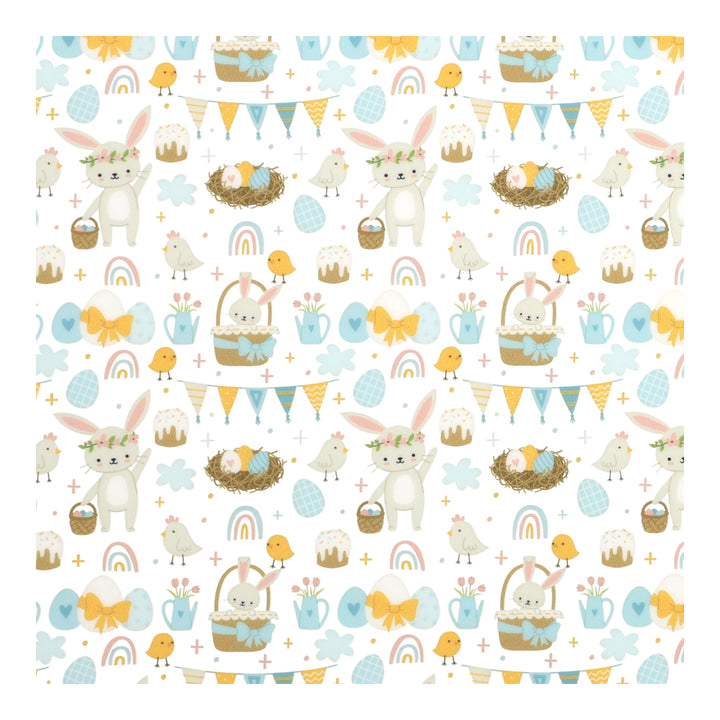 PatternPly® Scattered Bunnies in Baskets