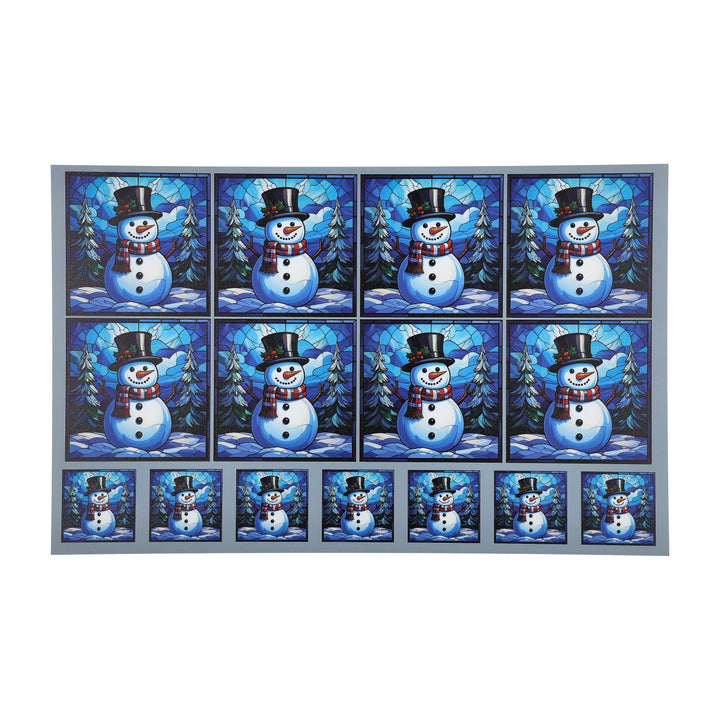 PatternPly® Full Coverage Jolly Snowmen 2 sizes