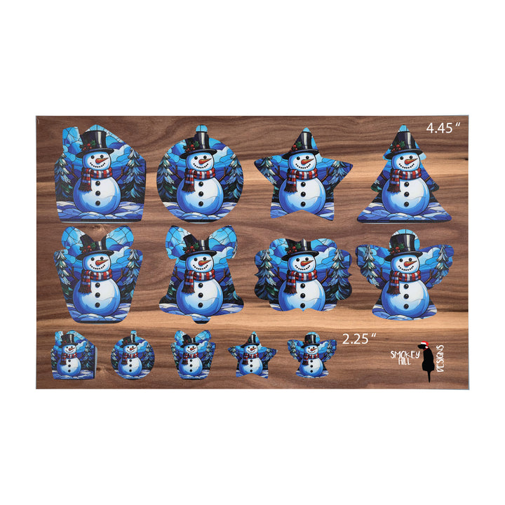 PatternPly® Full Coverage Jolly Snowmen 2 sizes