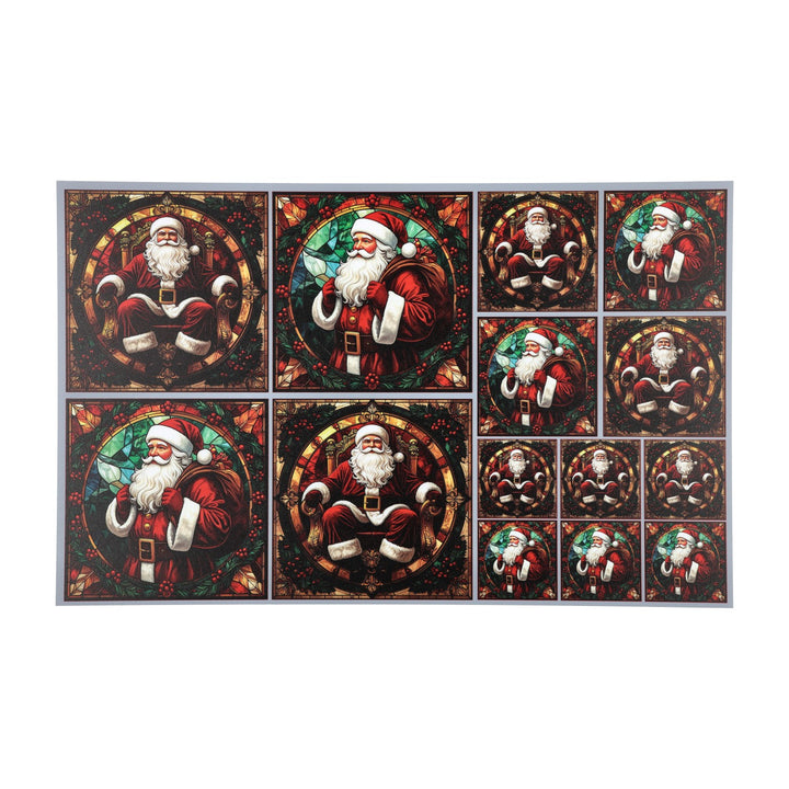 PatternPly® Full Coverage Classic Santas 3 sizes