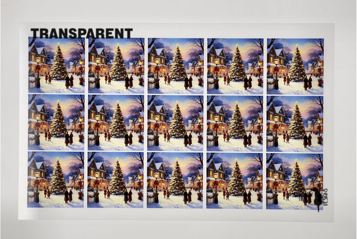 PatternPly® Transparent Americana Christmas Tree Small