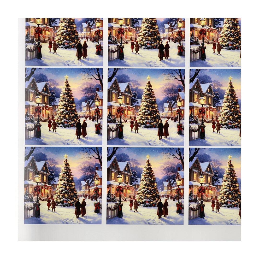 PatternPly® Transparent Americana Christmas Tree Small