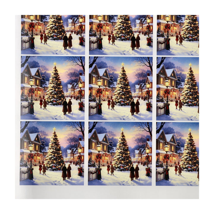 PatternPly® Transparent Americana Christmas Tree Small