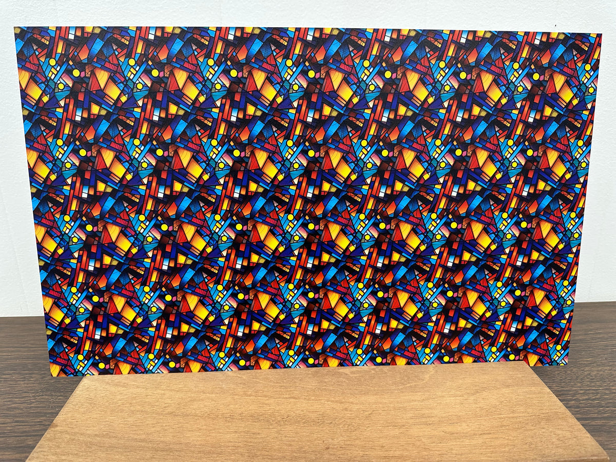 PatternPly® Full Coverage Bright Geometric Stained Glass product photo 2