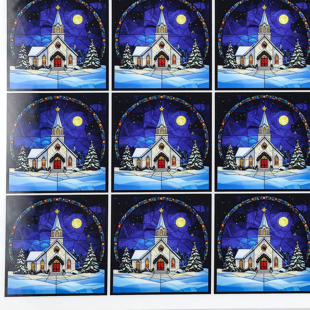 PatternPly® Full Coverage Christmas Church Extra Small