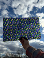 PatternPly® Transparent Mardi Gras Stained Glass sheet showing the pattern