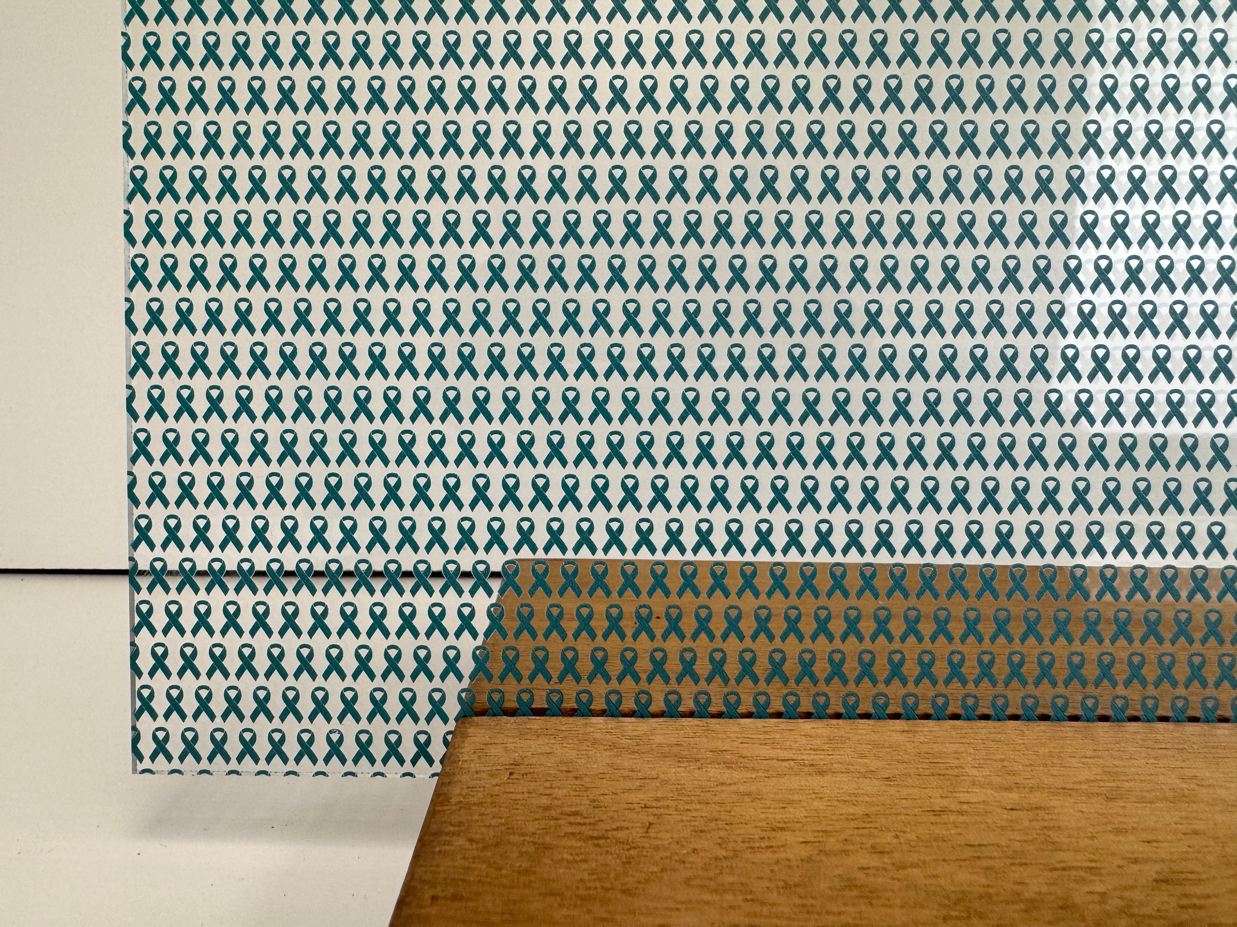 PatternPly® Scattered Mini Teal Ribbons – Smokey Hill Designs
