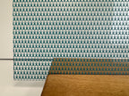 PatternPly® Scattered Mini Teal Ribbons sheet showing the pattern