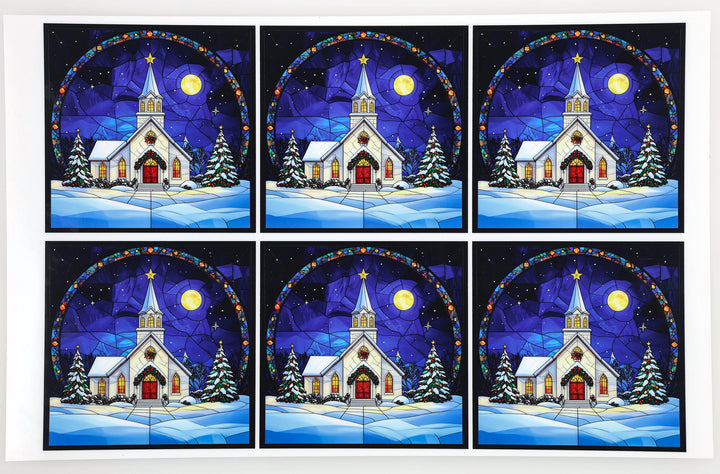 PatternPly® Full Coverage Christmas Church Large