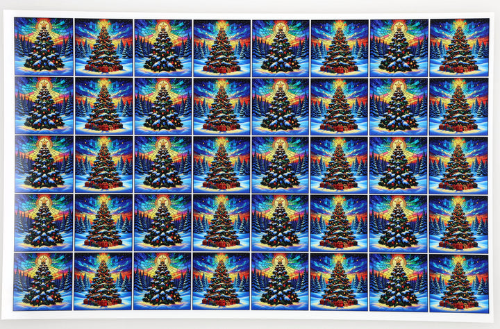 PatternPly® Full Coverage Christmas Tree in the Snow Extra Small