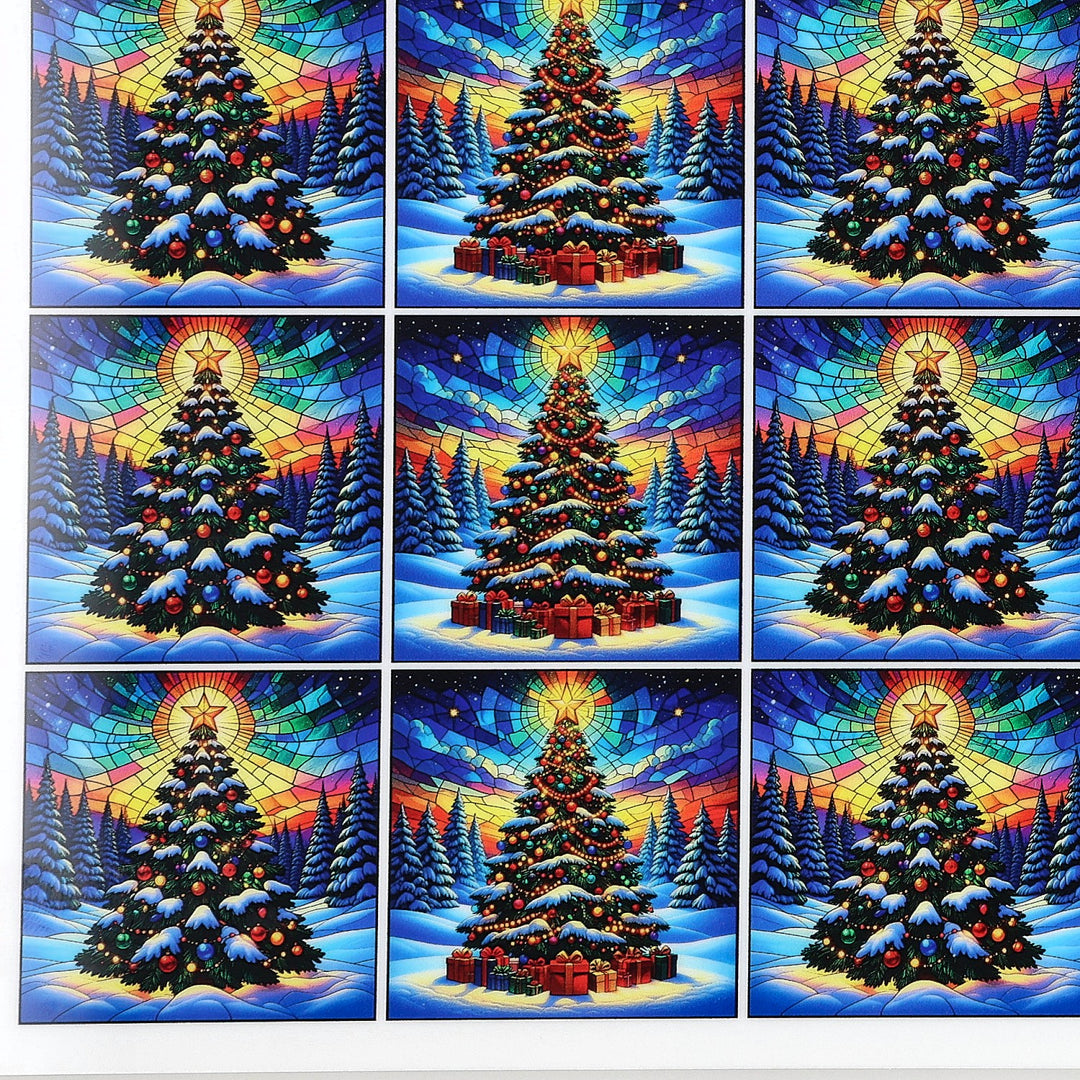 PatternPly® Full Coverage Christmas Tree in the Snow Extra Small