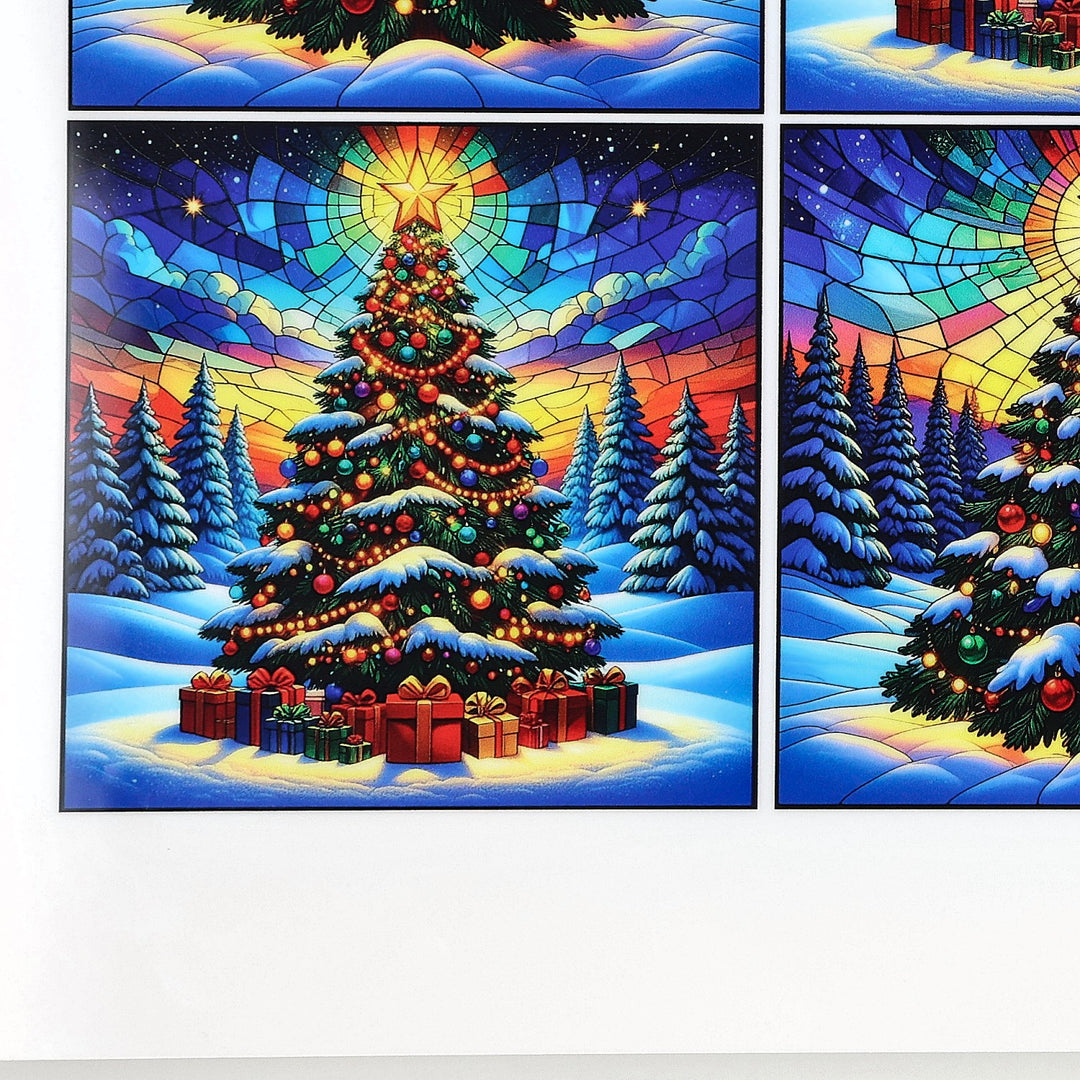 PatternPly® Full Coverage Christmas Tree in the Snow Medium