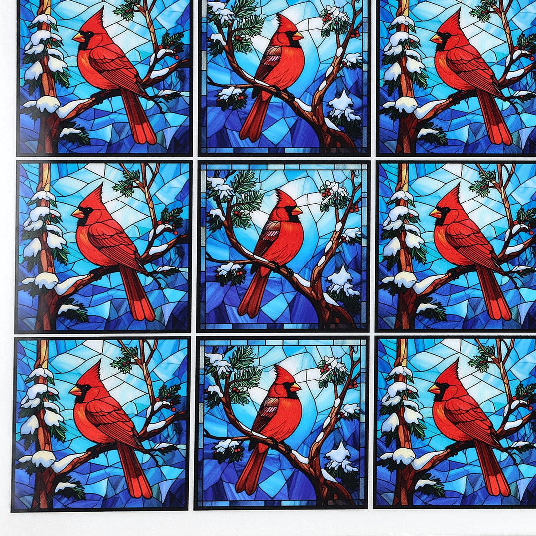 PatternPly® Full Coverage Christmas Cardinal Extra Small