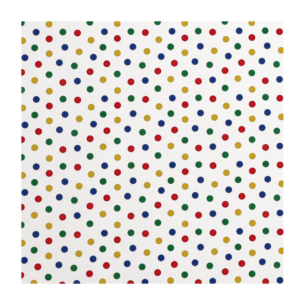 PatternPly® Scattered Birthday Dots sheet showing the pattern