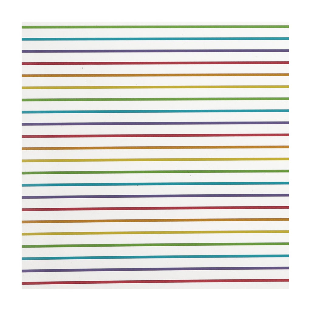 PatternPly® Scattered Horizontal Rainbow Stripes sheet showing the pattern