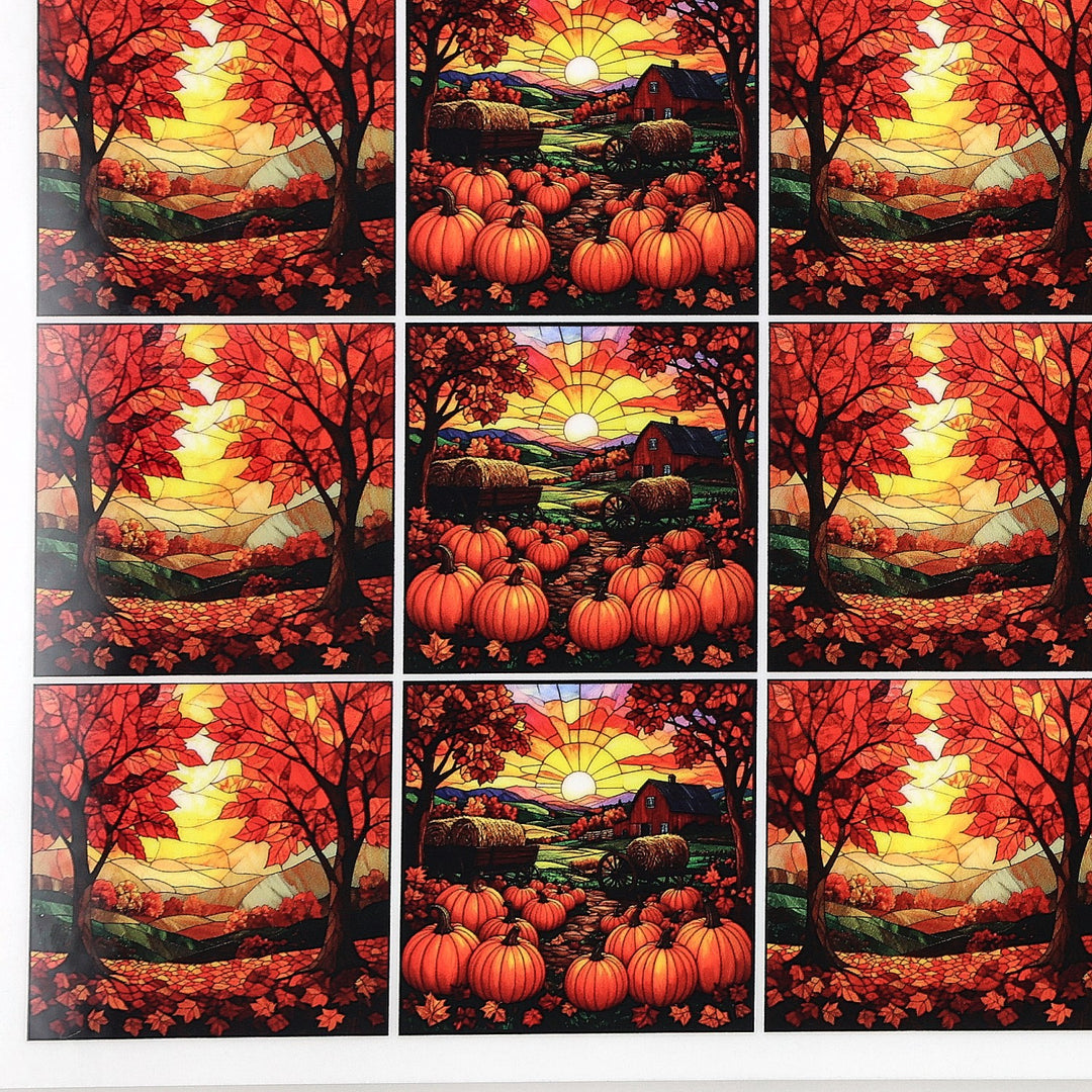 PatternPly® Full Coverage Farm Fresh Pumpkins Extra Small