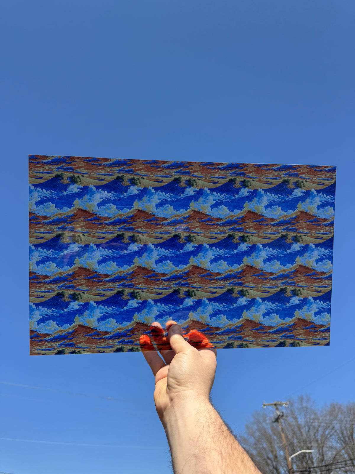 PatternPly® Transparent Abstract Dunes sheet showing the pattern