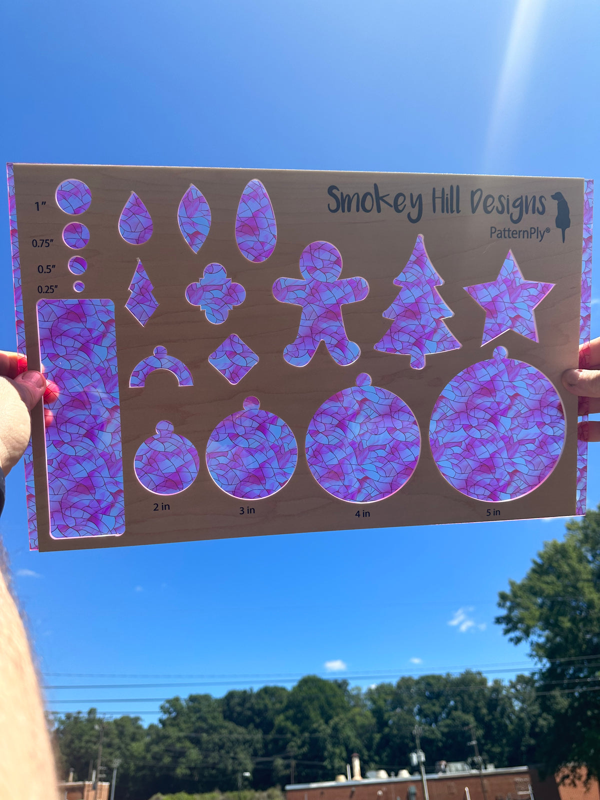 PatternPly® Transparent Baby Pink Stained Glass product photo 2
