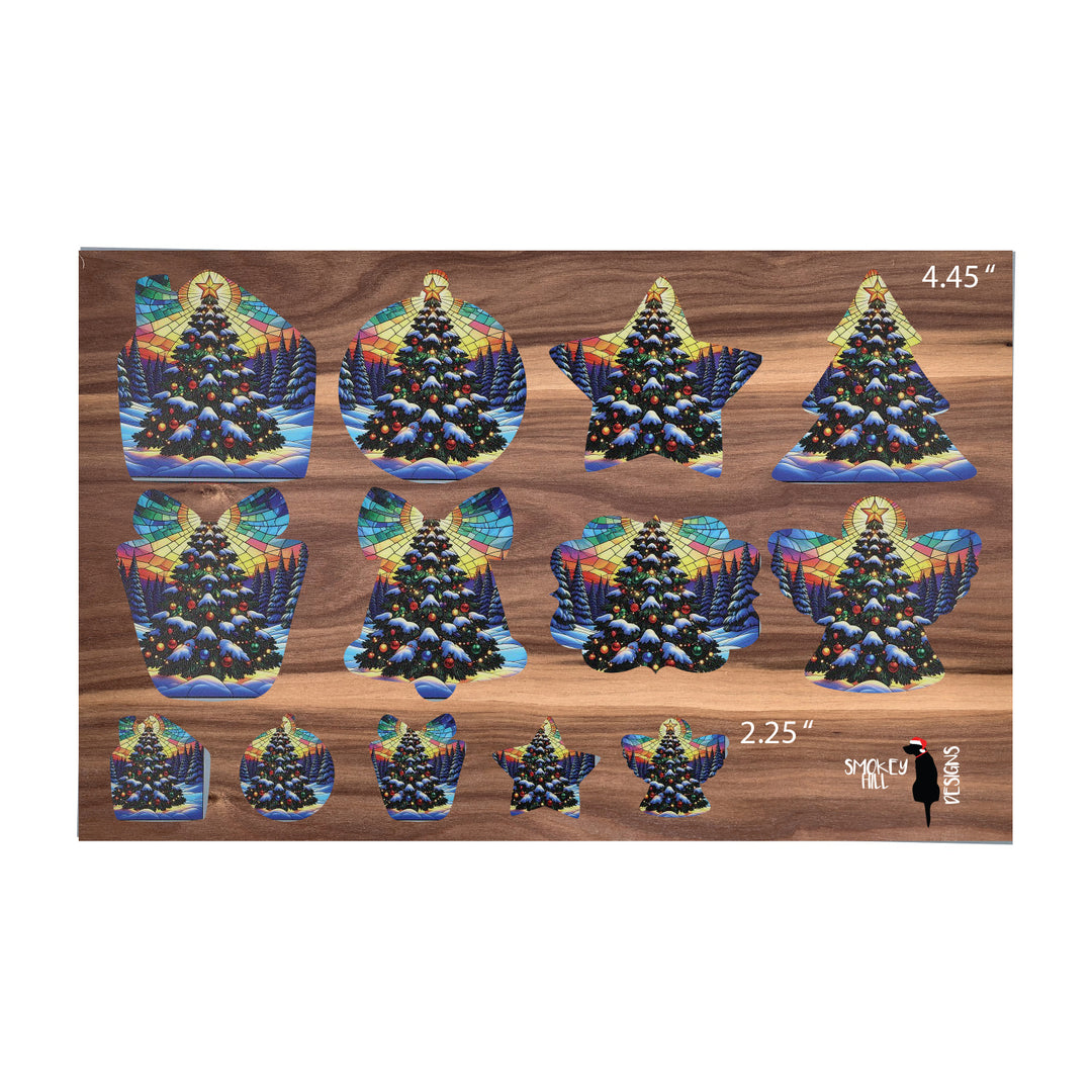 PatternPly® Full Coverage Christmas Trees In the Snow 2 sizes